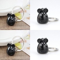 SC 큐티 쥐 열쇠고리 블랙 키링 키홀더