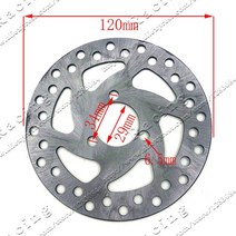 브레이크디스크 디스크브레이크 호환가스 전기 스쿠터 브레이크 디스크 120mm 47cc 2 스트로크 포켓 자전거, 02 B