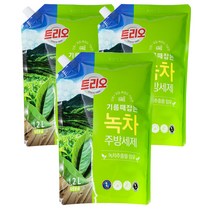 애경 트리오 녹차1200ml x 3개 깨끗한 주방세제
