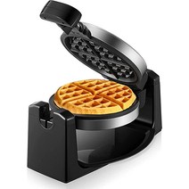 Flip Belgian Waffle Maker 180 회전 와플 다리미 청소하기 쉬운 들러붙지 않는 표면 클래식 1amp34 두꺼운 레시피 포함 탈착식 드립 트레이 브라우닝 컨트롤