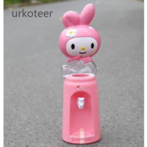 urkoteer귀여운 캐릭터 물통 탁상용정수기 키티 마이멜로디 도라에몽 텀블러 사무실 책상 조카 선물, .ml, 핑크 헬로 키티