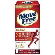 Schiff Move Free Ultra Triple Action Joint Supplement 쉬프 무브 프리 울트라 3X 트리플 액션 75정 1 팩