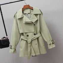 여성 트렌치코트 m-4xl 우아한 모든 경기 더블 브레스트 노치 패션 영국 스타일 정의
