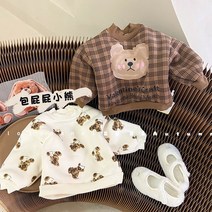 곰돌이 니트 맨투맨 여아 남아 데일리 캐주얼 등원룩 봄 가을