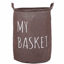 THEZAKKA 페브릭바스켓 그레이 SXFA095, 브라운, 1개