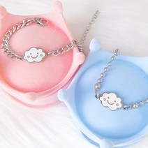 [케이스증정] 샤이니유 구르미 캐릭터 써지컬스틸 미아방지팔찌 조카선물, 동글볼체인, (팔찌)16+3cm, 친절한 글씨체