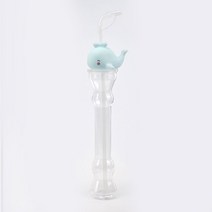 뿔고래 캐릭터 슬러시 병 슬러쉬 보틀 용기 빨대 토네이도 글라스 컵 전통시장 1박스(100EA)