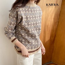 KARRA 77까지웜컬러풀니트_KB2WKN087C