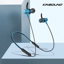 Kinsound 플래티넘 스포츠 블루투스 무선 이어폰 스테레오 및 스피커 없는, Red