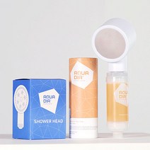 [샤워필터+헤드 세트] 아쿠아디아 항균99.9% 향기 샤워기필터 녹물제거 염소제거 피부보습, 가드니아비비오레(가드니아편백향)