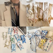 쁘띠목도리 여성목도리 겨울목도리 실크 스카프 머플러 39종 반다나 헤어밴드 헤어악세사리 별의별굿즈