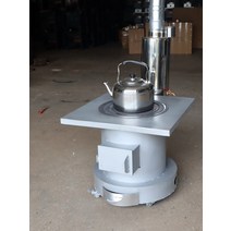 펠릿난로 펠렛난로 다기능 실내 난방 나무 스토브 농촌 가정용 무연 나무 굽기 휴대용 모바일 스토브 안뜰 대형 냄비 테이블, 50cm 업그레이드 스토브 + 파이프 액세서리 3