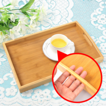 꽉잡는 빵진열트레이 혼밥트레이 나무식판 옛날쟁반 42x28cm