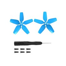 카메라드론 29255 avata drone 용 프로펠러 가드 케이스 경량 다채로운 충돌 방지 소품 윙 팬 커버 2in1 세트 액세서리, 1 쌍 블루