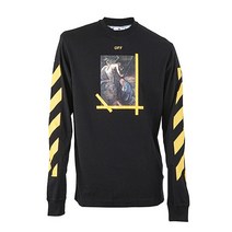 OFFWHITE [명품]로로모다 오프화이트 다이에그널 에로우 남성 긴팔티 OMAB..