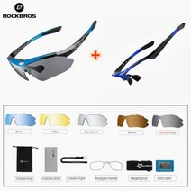 자전거 프레임 MTB 로드 카본 록브로스 안경 사이클링 편광 된 색안경 도로 야외 스포츠 고글 근시 틀 uv400 5 렌즈 액세서리, 10007 0089b-07, 08 10007 0089B-07