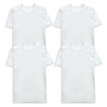 [가오간지] 4장 1세트 무지 남여 반팔 티셔츠 면 기본티 라운드 브이넥3매