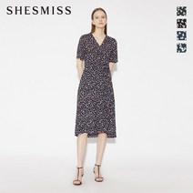 쉬즈미스 올오버 패턴 랩 원피스 SWWOPM22090