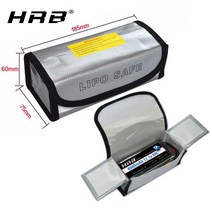 밸런스충전기HRB 185x75x60mm 내화 가방 Rc LiPo 배터리 휴대용 방폭 안전 가드 충전 주머니, 한개옵션0