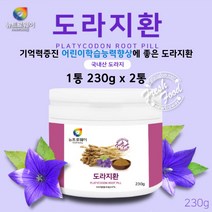 기억력증진 학습능력향상 노인질환 치매예방에좋은음식 도라지환 230G 2통