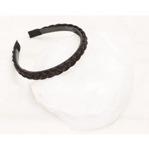 꽈배기 가발 머리띠 머리띠 장식 수제 어골머리띠 년 땋은 머리띠 머리띠녀, 단일머리밴드브라운블랙