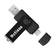ROTIESS USB3.0 c타입 USB메모리 2in1 OTG 휴대용 유에스비 검정, 1TB