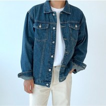 [라핏] 남자 이코노 루즈 데님자켓