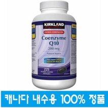 (캐나다직구) 커클랜드 코엔자임 큐텐 225정 Kirkland Coenzyme Q10 Natural Source 200 mg Softgels, 1개