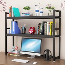 책상수납 선반 책상정리 책상위 책꽃이, 115cm 이중지 흑판