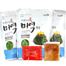 해조미 미역국수 180gx10개+비빔소스5개+모밀소스5개, 1개, 180g