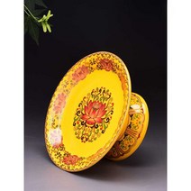 도자기제기 제사용 불교 다기 연꽃 과일접시, 7인치 제기접시