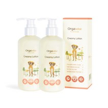 오가베베 아기 로션 크리미로션 베이비 초고보습 바디 얼굴 유아, 2개, 300ml