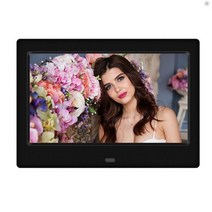 전자액자 디지털사이니지 디지털액자7인치 HD LED 디지털 프레임 800x480 디스플레이 화면 알람 시계 MP3 M, 01 Black