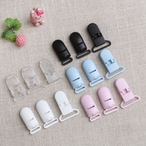 짱패브릭 (10개)플라스틱멜빵집게 클립-3size, 25mm연핑크, 10개