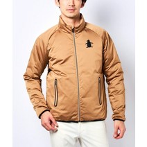 Munsingwear 먼싱웨어 HEAT NAVI 보온기능 리몬타나카와타 블루종 가을 겨울용 남성 패딩 중면 방한 골프웨어 큰 사이즈 3L MGMUJK02