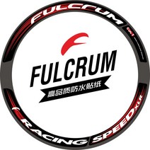 fulcrum Racing 휠 XLR 50 휠 세트 스티커 림스티커 휠스티커 자전거스티커 자전거림스티커 자전거휠스티커 자전거꾸미기, 블랙 레드