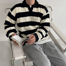 해비 꽈베기 단가라 니트