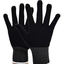 HORSE POWER 속장갑 내피장갑 고무장갑 면장갑 작업장갑 20켤레, 1개, 블랙(20켤레)_L