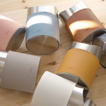 스텐레스 컬러 미니 휴지통 쓰레기통, 라이트블루