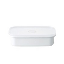 MUJI 무인양품 법랑 밀폐 보존 용기 M, 1개