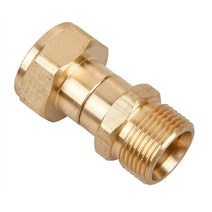 고압 세척기 3000 Psi 스위블 조인트 꼬임 방지 호스 피팅 트위스트 방지 메트릭 M22 14Mm 커넥터 15Mm, 01 1PCS