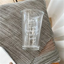 서핑슈트 웻슈트 450Ml 대용량 커피 컵 프랑스어 편지 레트로 유리 워터 틈새 마시는 밀짚, [02] 2PCS, [02] B