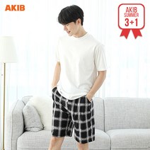 냉장고바지 남성용 XL~4XL 여름잠옷 여성용 빅사이즈 5부 바지 3+1