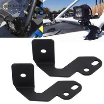 atv부품 4륜바이크부품 a-필러 led 작업 작업 포드 라이트 폴라리스 rzr xp 900 1000 용 장착 브래킷, 검은색