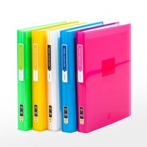 알파 비비드 클리어화일 A5 (40P/5컬러), 분홍