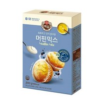 CJ더마켓 홈 베이킹 제과 제빵 빵 만들기 카페 디저트 아이 간식 백설머핀믹스 초코 핫 케익 와플 브라우니 쿠키 머핀 깨찰빵 식빵 500G, 5개
