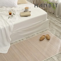 [한빛카페트] 내츄럴무드 대나무 여름카페트 대자리 90x180cm, 색상:그레이