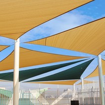 아이스타스 썬쉐이드 타프 HDPE 메쉬 삼각형 3x3x3m, 차양막 연결부품세트