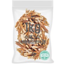 초심 강아지 대용량 실속형 수제간식 1kg, 1개, 치킨스틱