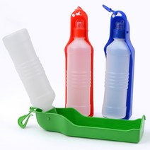 가벼운 강아지 산책용 물통 산책 물그릇 개 휴대용 미니 생수병 급수기 스탠드 식수대 음수대 물병 고양이 길냥이 반려견 접이식 급수대 애견 음수기 보틀 페트병 워터 외출